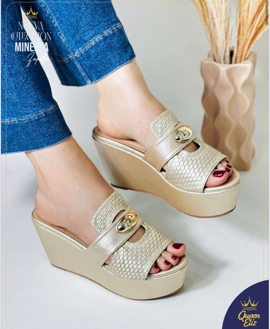 Glam Gold Platform Heels