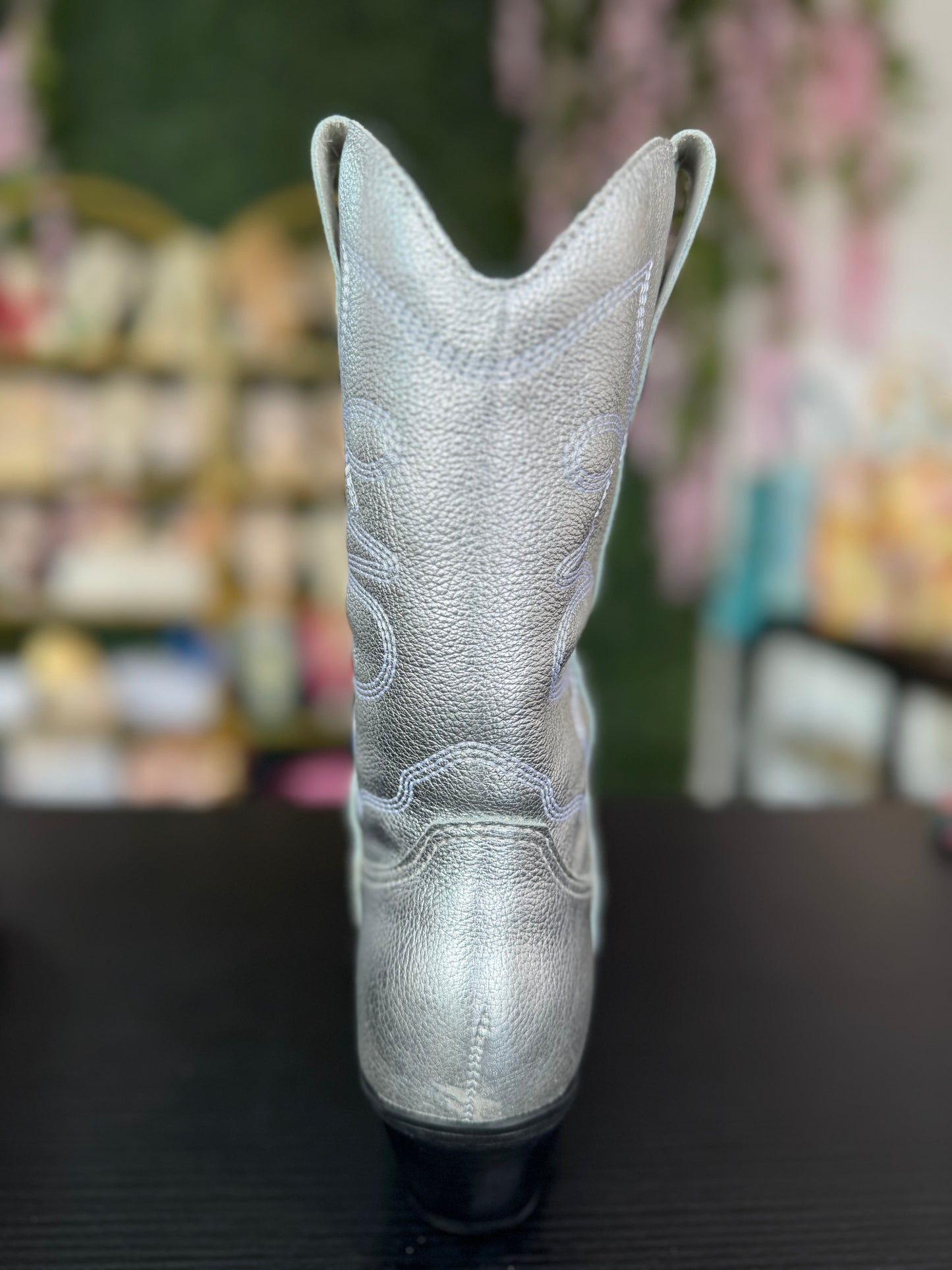 High Metallic Silver Boots (Botwestern XXIII)