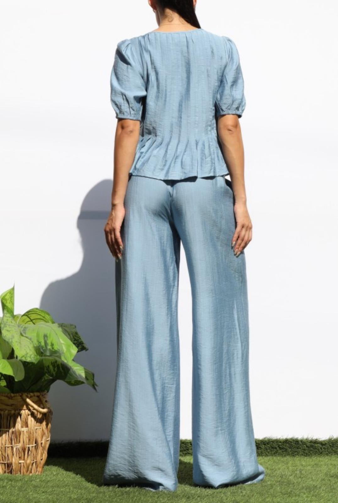 Sky Blue Relaxed Chic Set