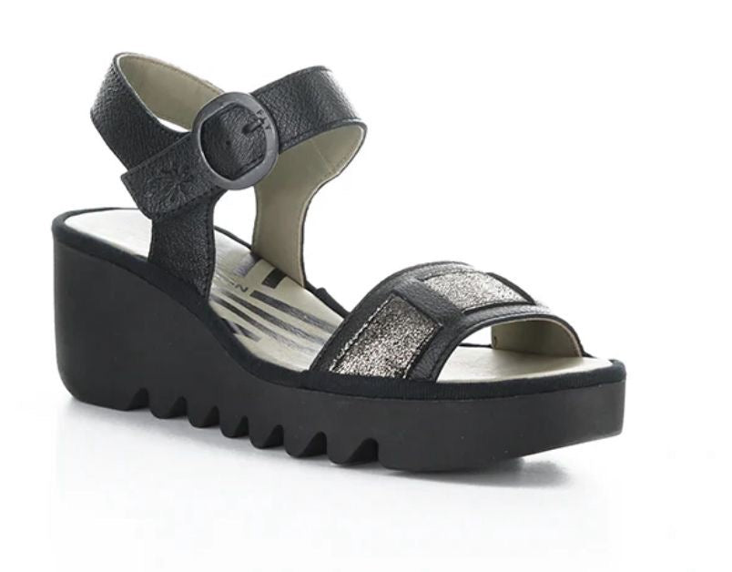 FLY LONDON BEIK618FLY Black/Graphite Mousse/Cool