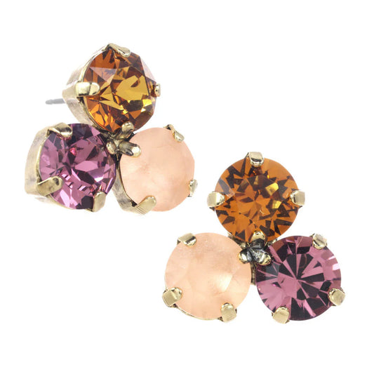 Ines Earrings in Antique Gold Tova
