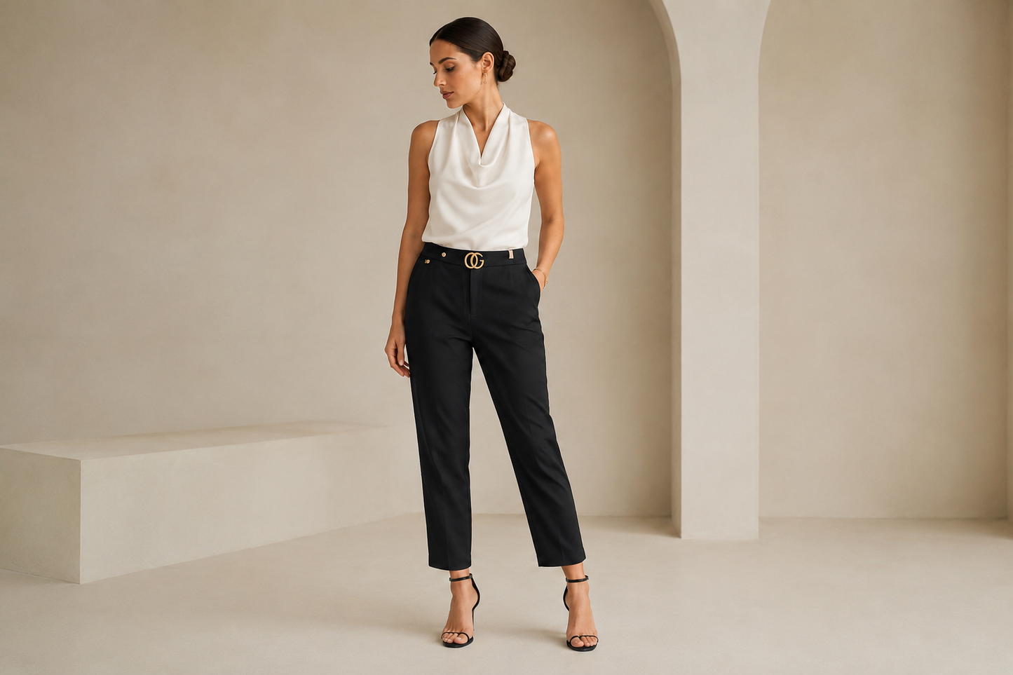 Monaco Tailored Pants - Black