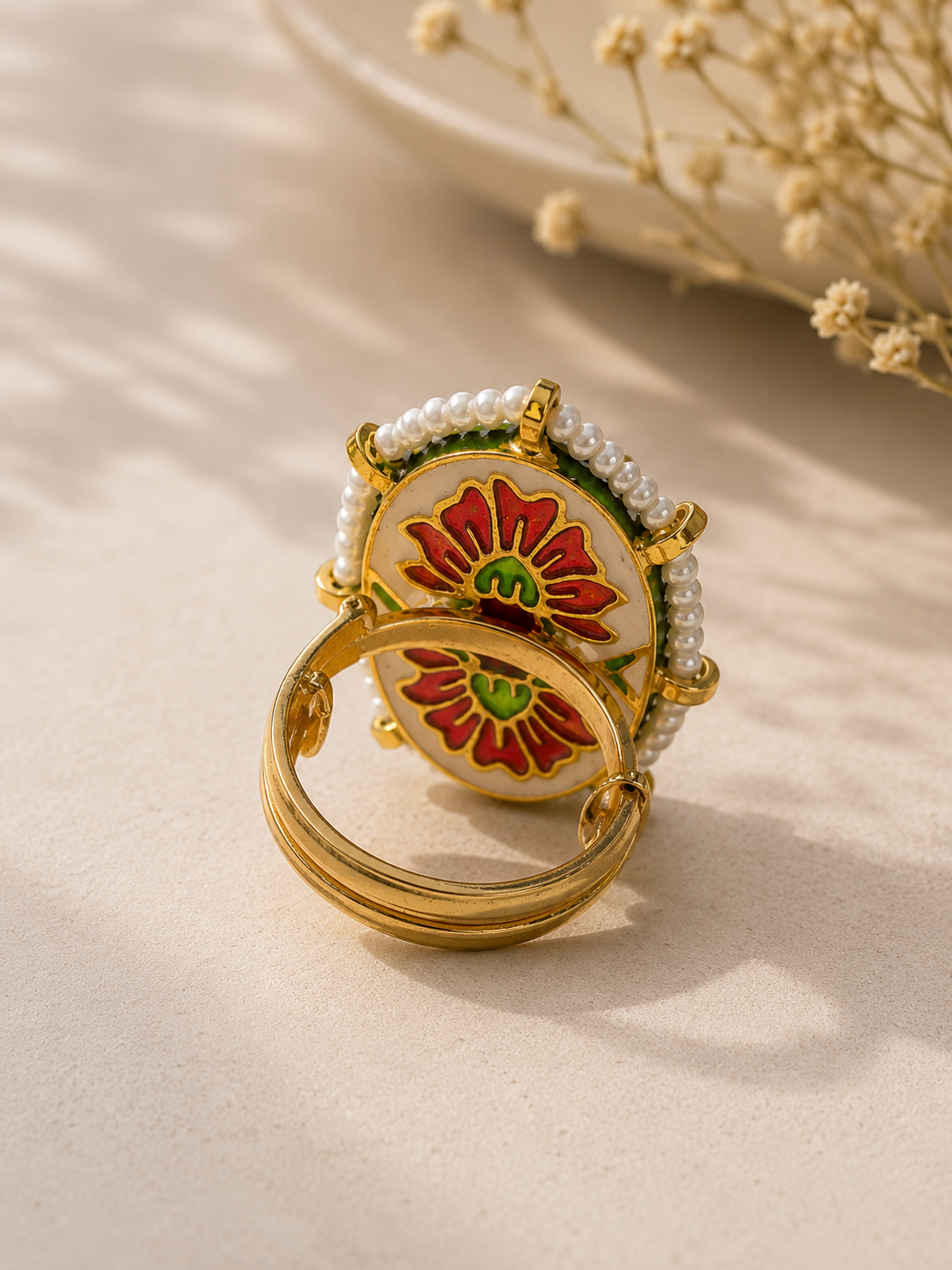 Rani Ruby Kundan Ring