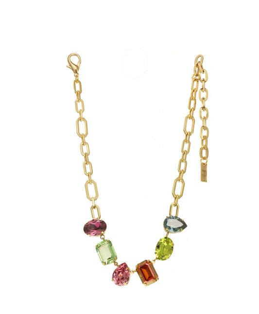 Tova Necklace Multicolor Swarovski Crystals