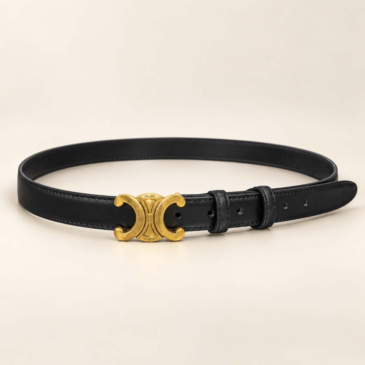 Double-C Inspired Belt Black