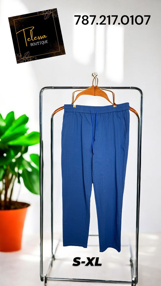 Casual Long Pants Blue
