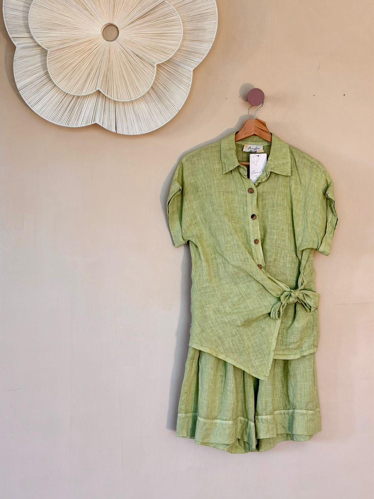 Green Knot Blouse