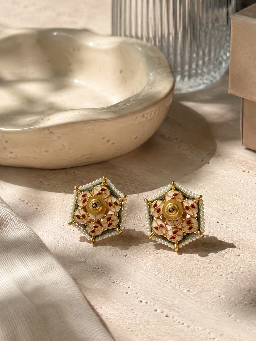 Maharani Kundan Stud Earrings