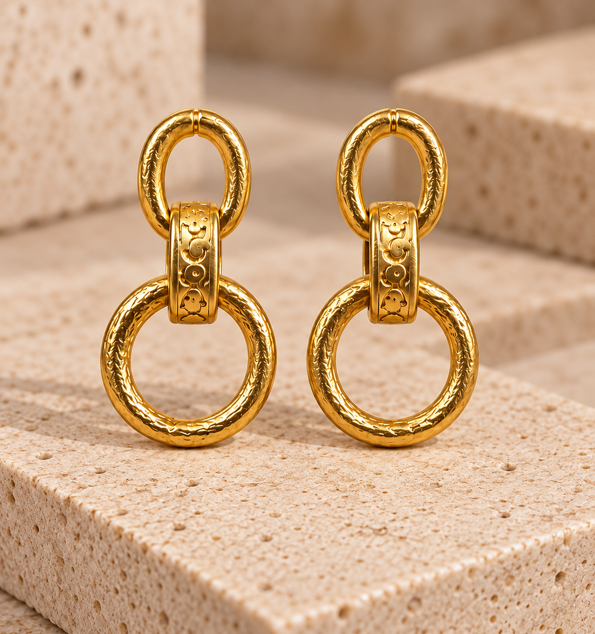 Turkish Heritage Double Link Earrings