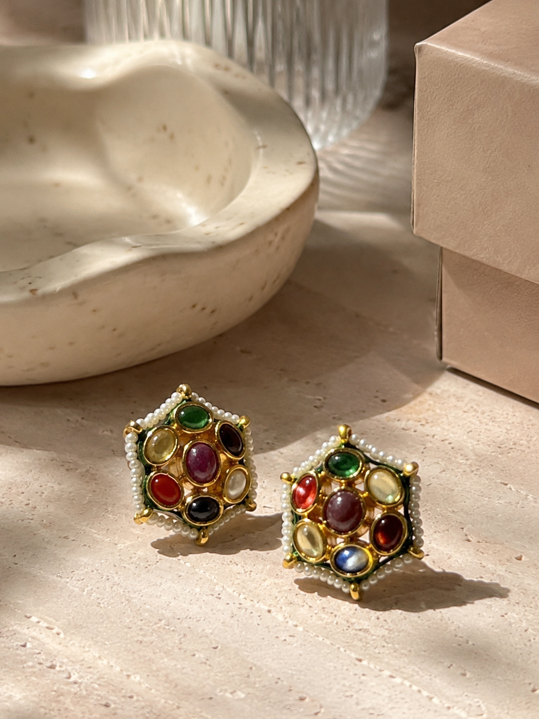 Maharani Kundan Stud Earrings