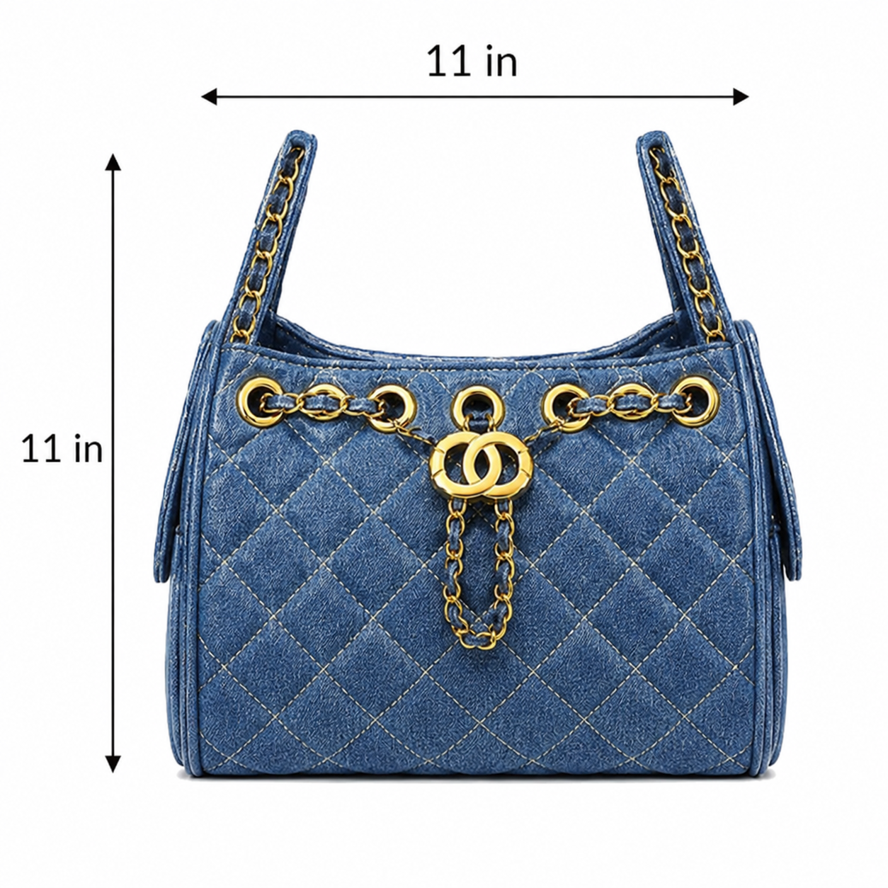 The Denim Luxe Maxi Bag