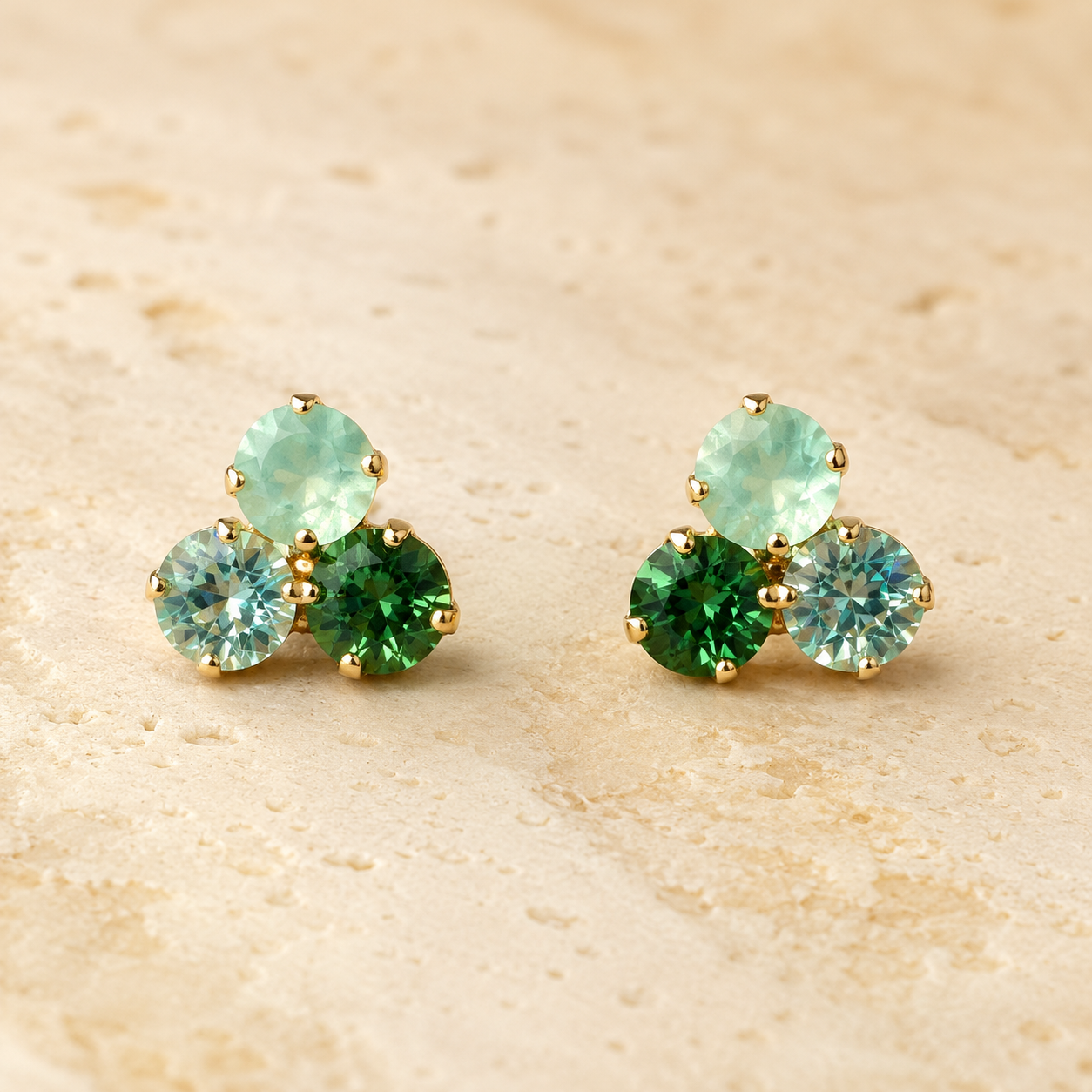 Tova Ines Earrings in Green