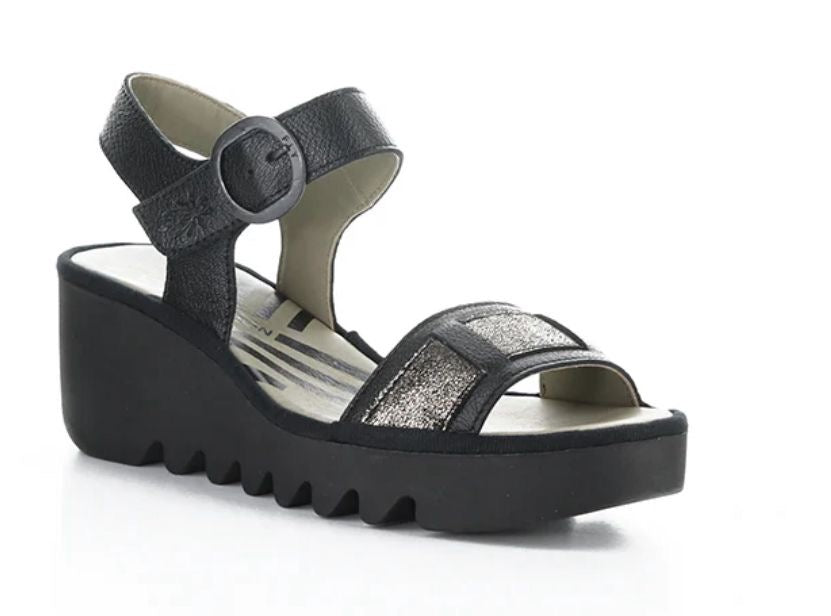 FLY LONDON BEIK618FLY Black/Graphite Mousse/Cool