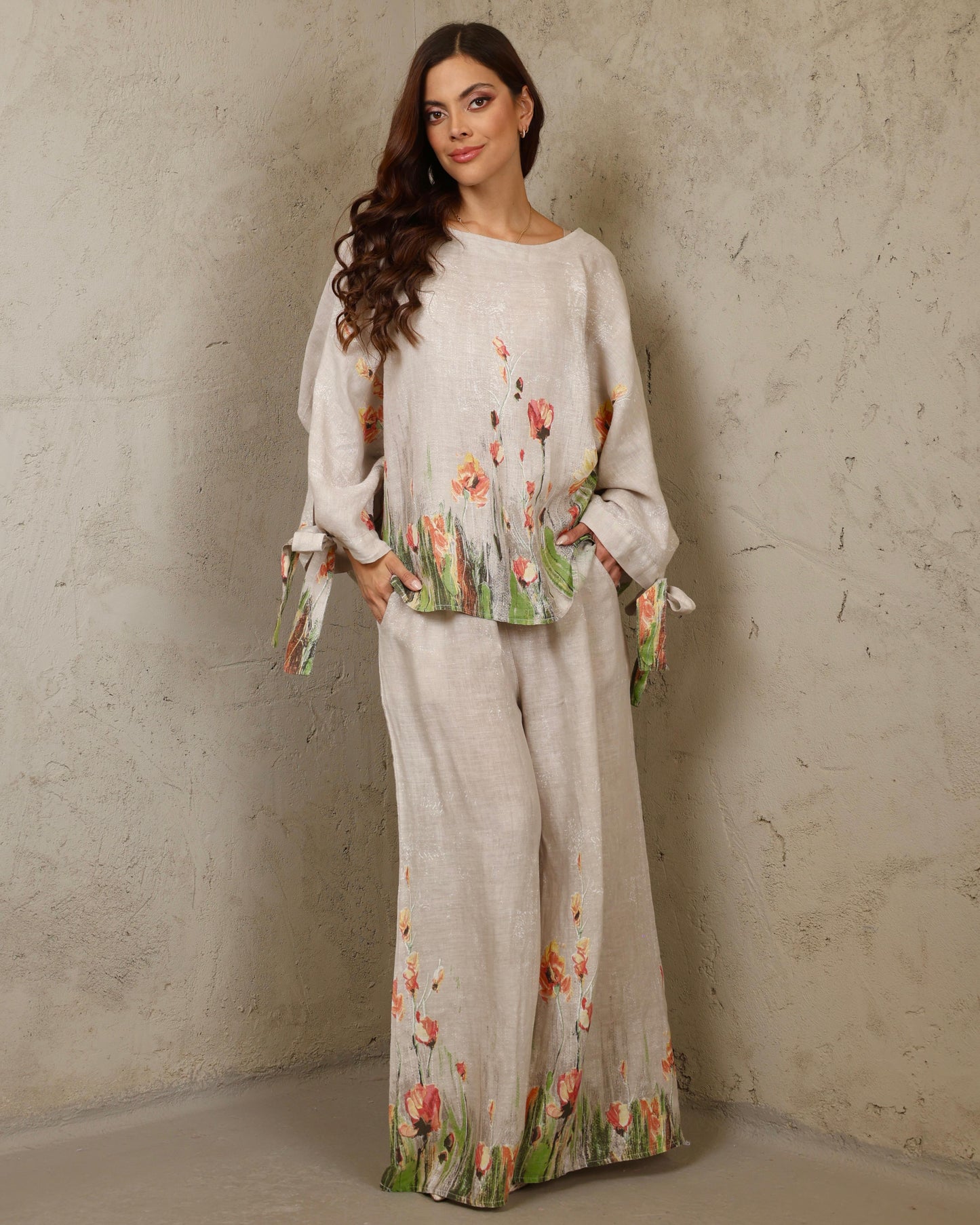 Beige Meadow Italian Set