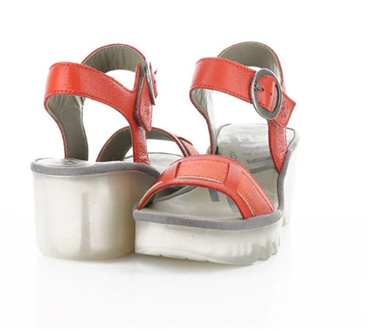 FLY LONDON BEIK618FLY Red Mousse/Cool