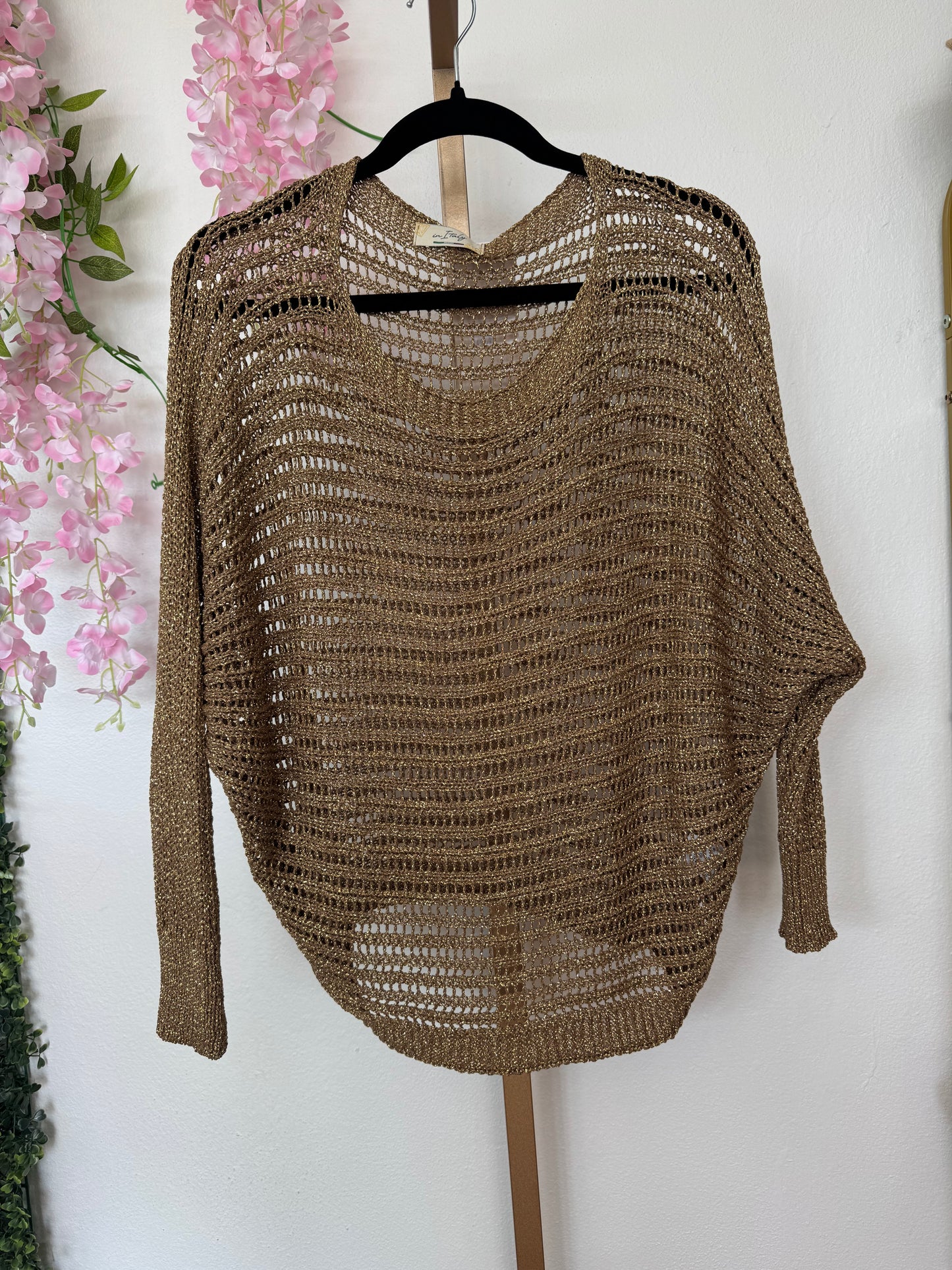 Italian Mesh Shirt Gold