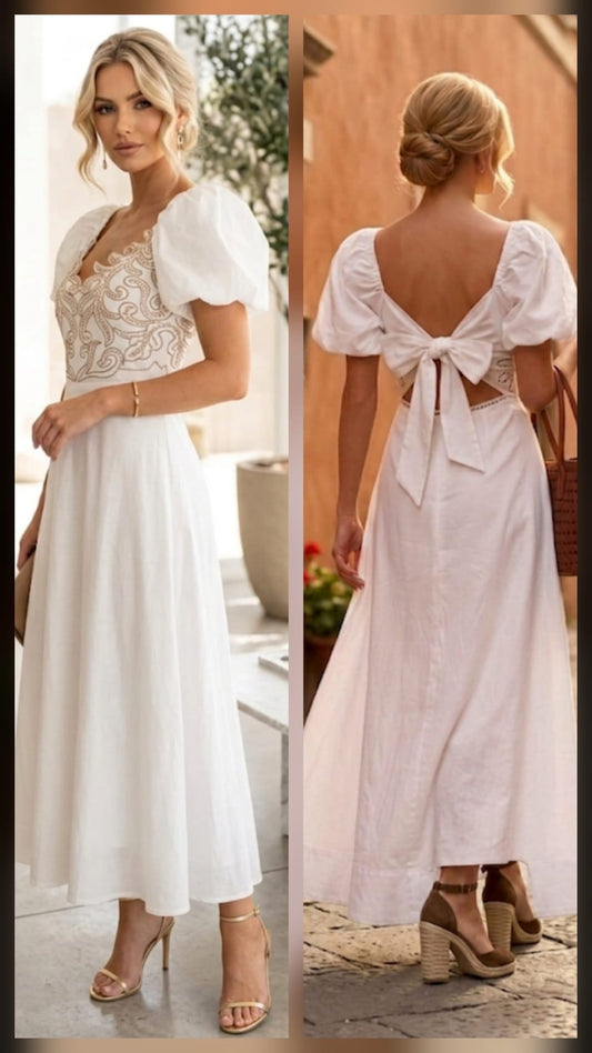 Elegance Bow Back Dress
