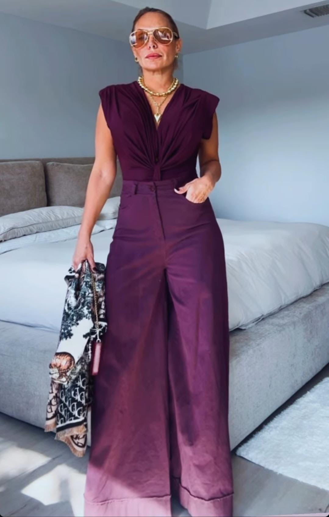 Italian Palazzo Burgundy