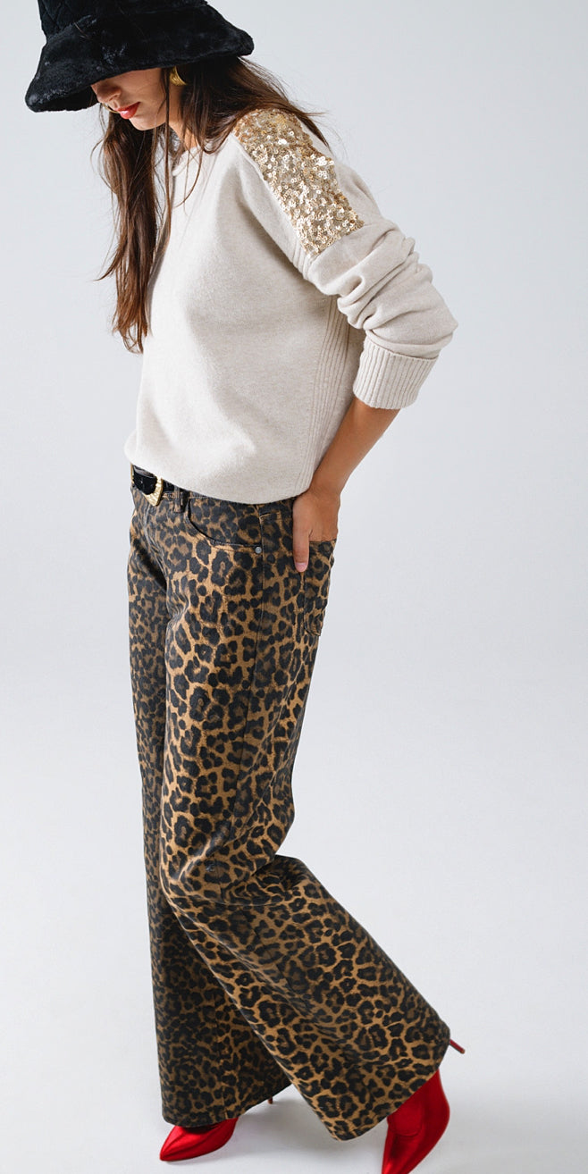 Leopard Print With Front and Back OmbrÃ©