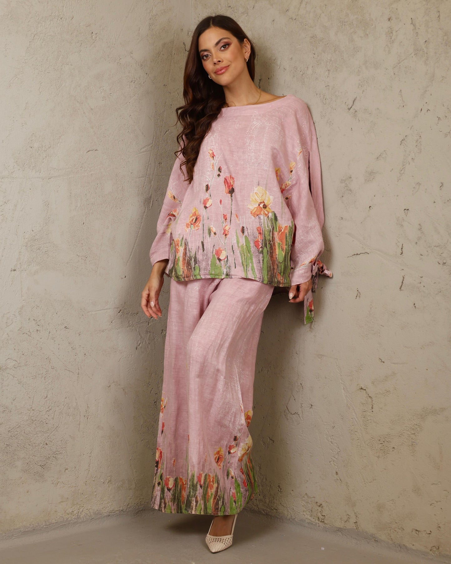 Pink Meadow Italian Set