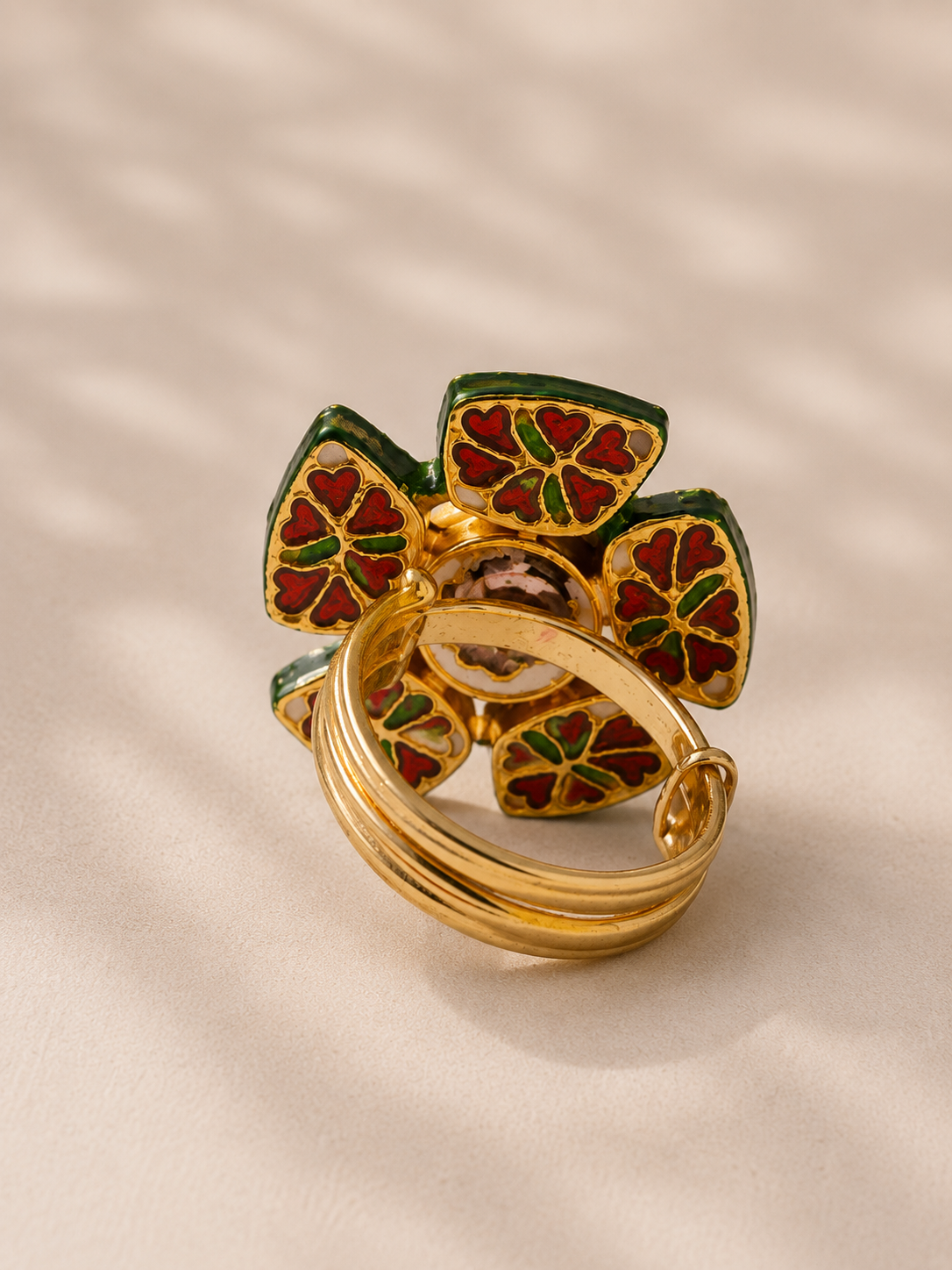 Meera Multicolor Kundan Ring
