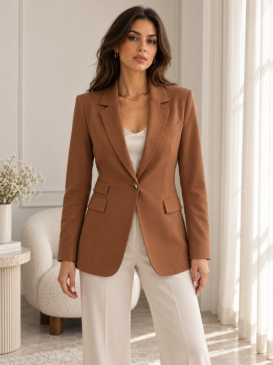 The Signature Stretch Blazer Camel