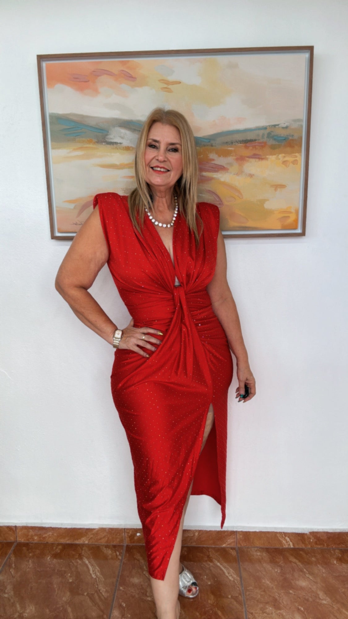 Italian Mini Rhinestons Accent Red