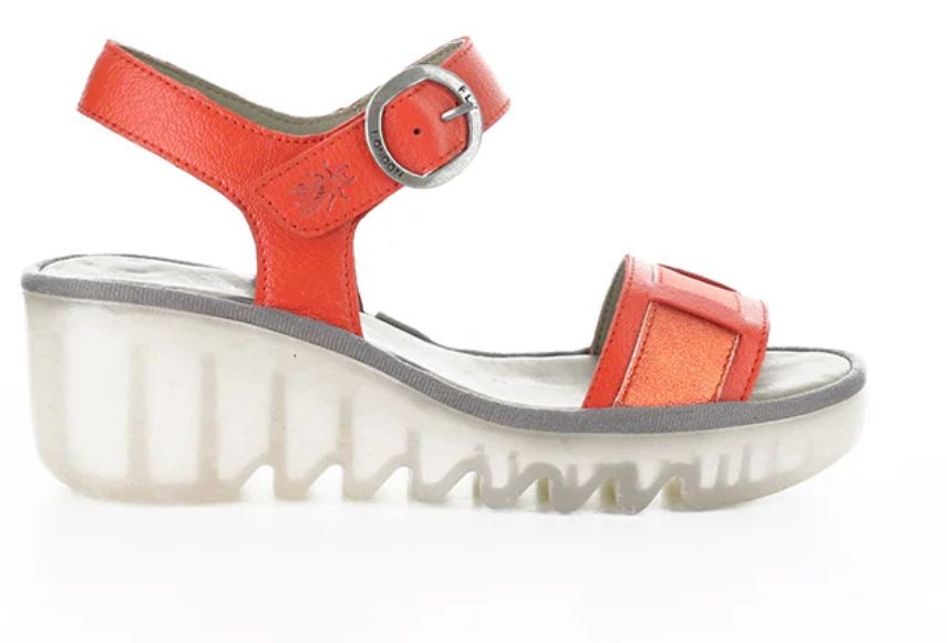 FLY LONDON BEIK618FLY Red Mousse/Cool