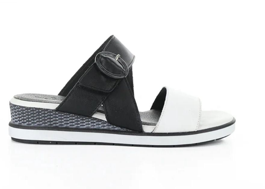 Asha White/Black Soft Analine