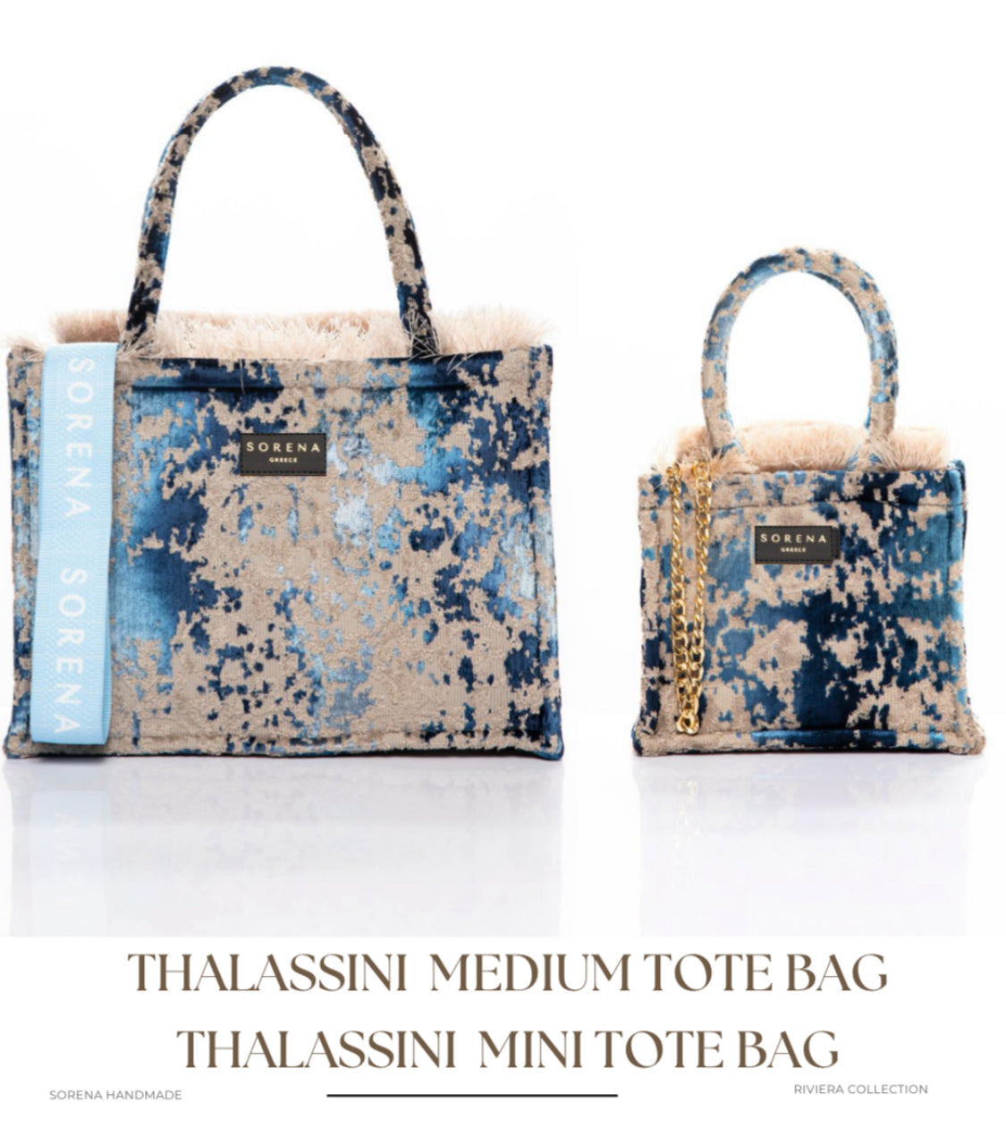 Sorena Thalassini Mini Greece Tote Bag