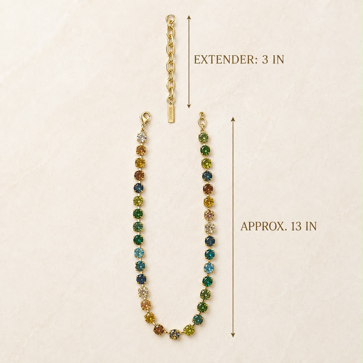 TOVA Oakland Rainbow Necklace