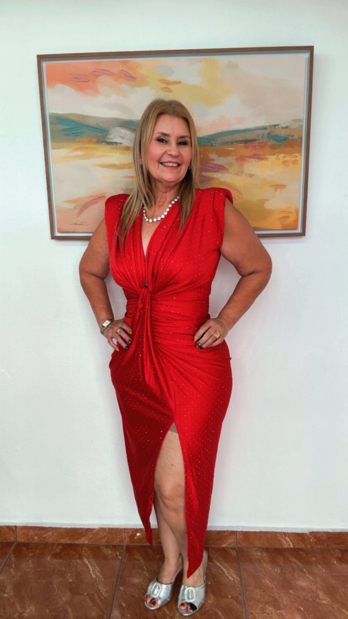 Italian Mini Rhinestons Accent Red