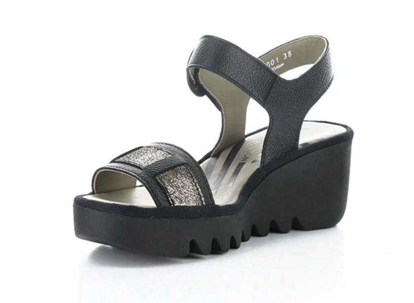 FLY LONDON BEIK618FLY Black/Graphite Mousse/Cool