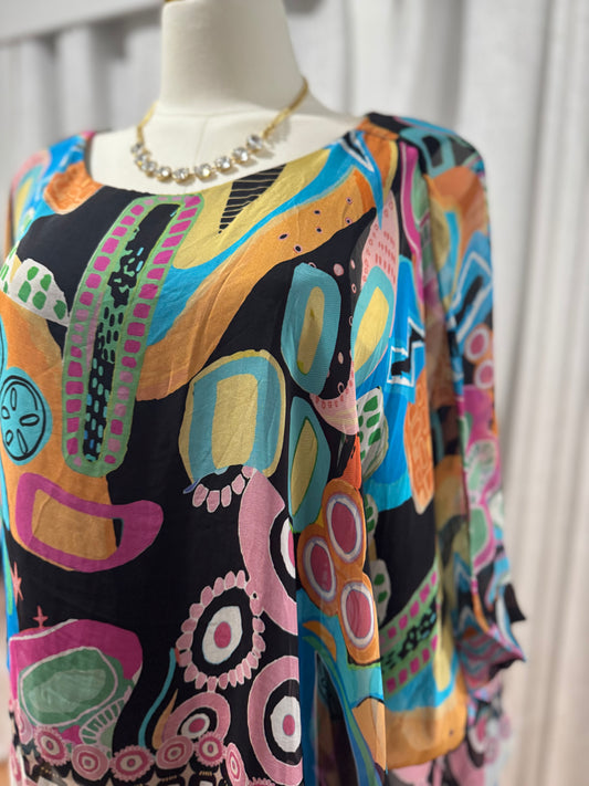 Colorful Italian Collection Blouse