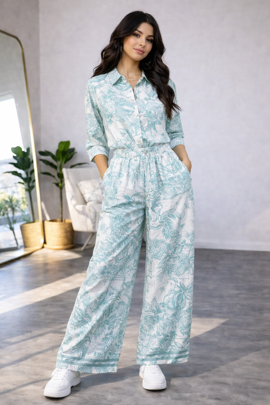 Green  Italian Tropical Set – Luxury Inspired