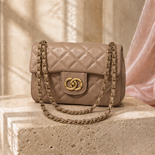 Inspired Designer Bag Beige