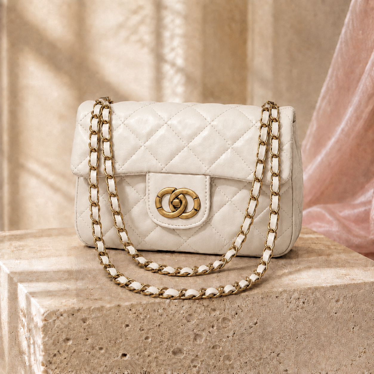 Inspired Designer Bag White