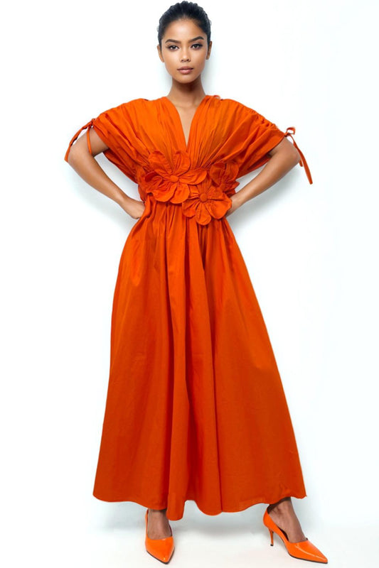N' by Nancy Flower Waist Maxi Dress