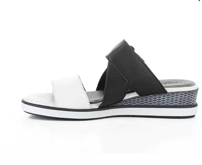 Asha White/Black Soft Analine