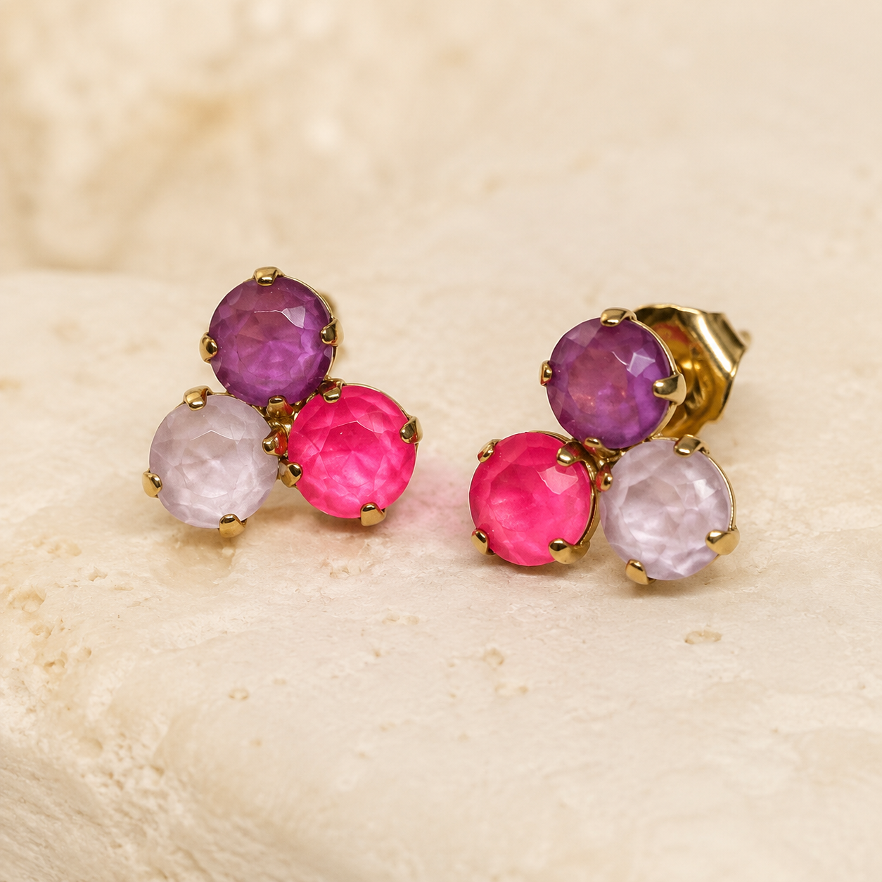 Tova Ines Earrings in Pink