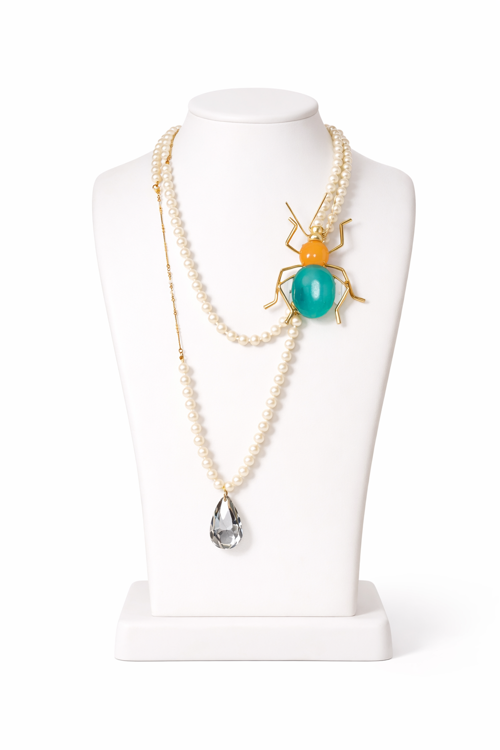 Beetle Pearls Necklace