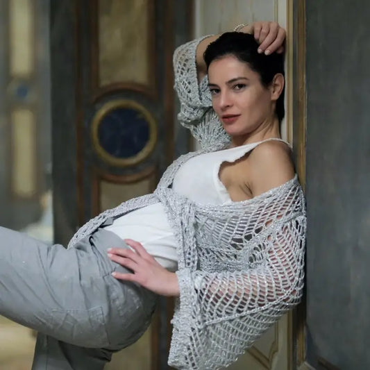 Silver Mesh Top