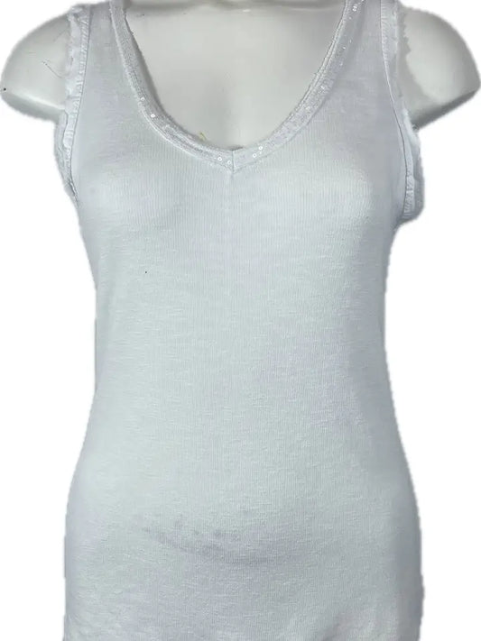 Italian Collection White Tank Top