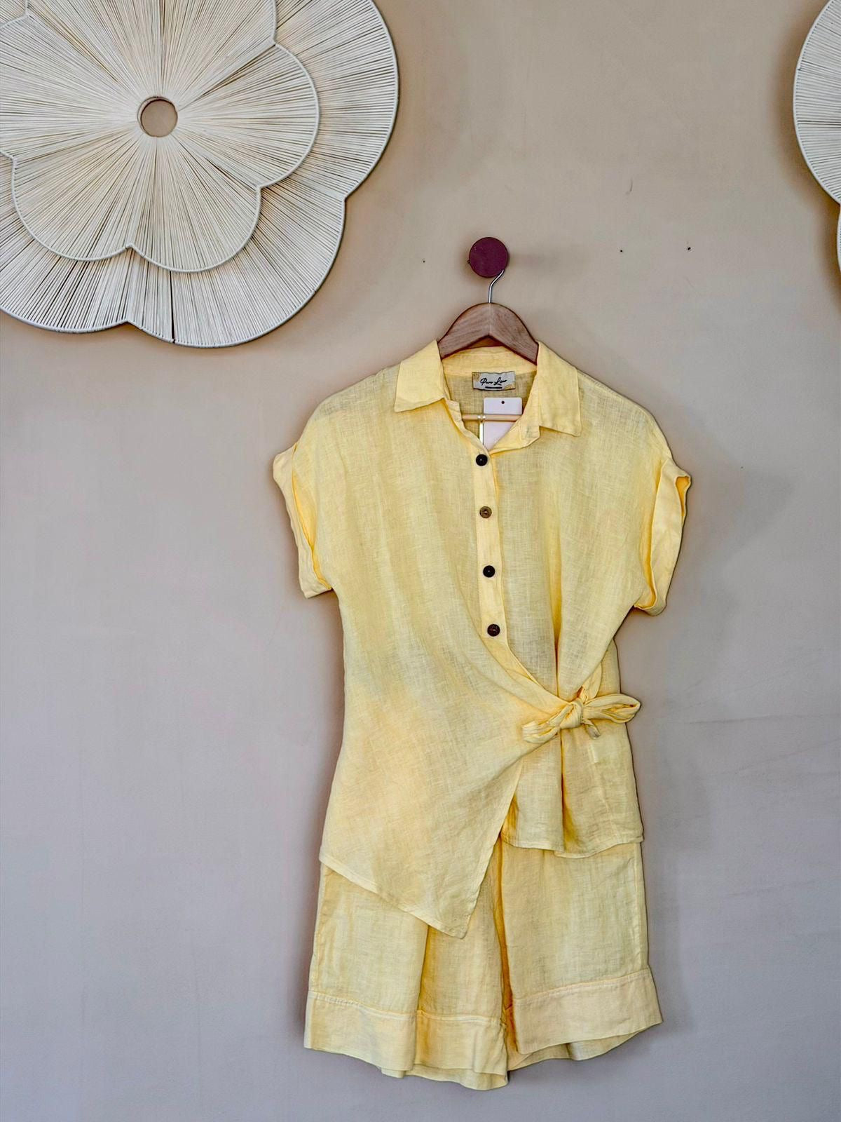 Yellow Knot Blouse