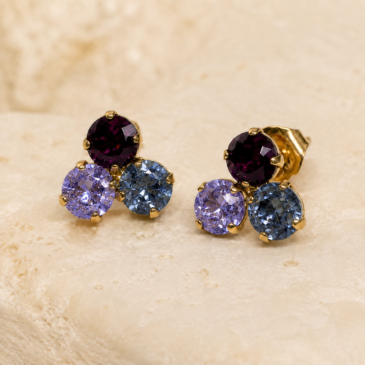 TOVA Ines Earrings Purple