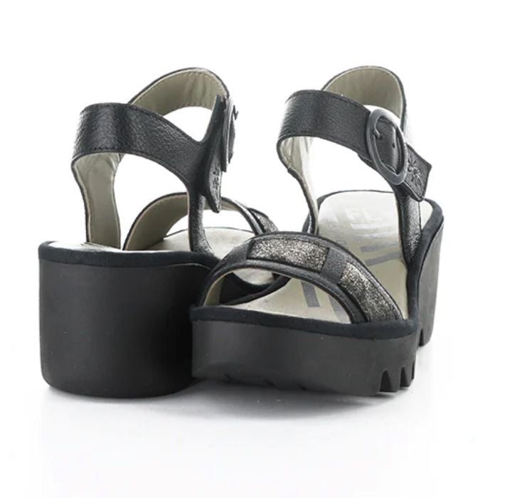 FLY LONDON BEIK618FLY Black/Graphite Mousse/Cool