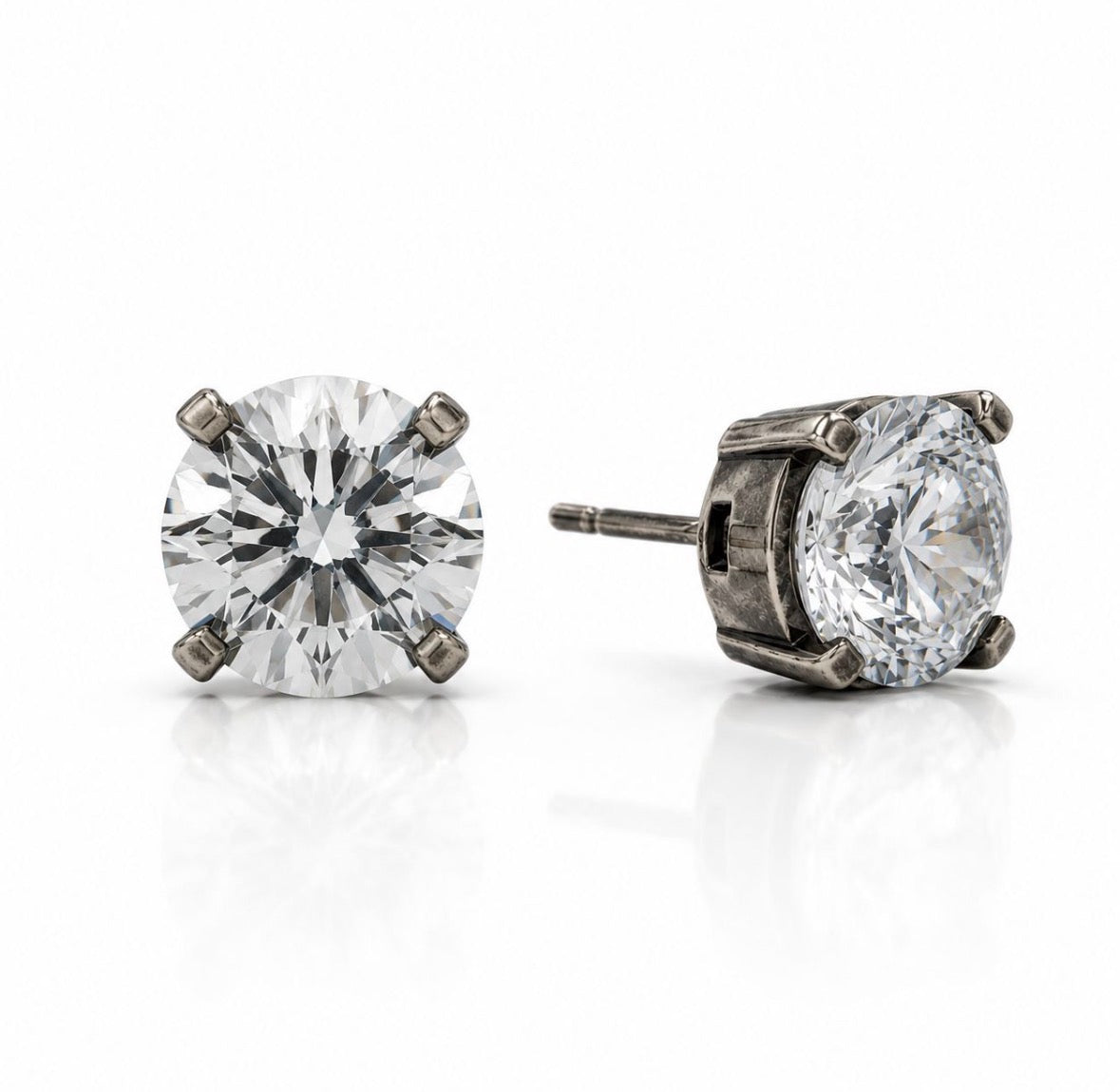 Trentley Studs Antique Silver