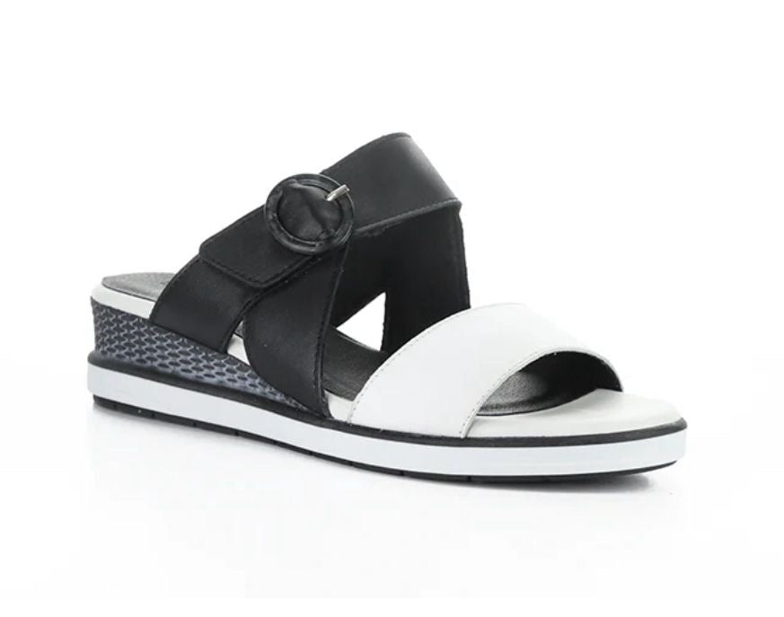 Asha White/Black Soft Analine