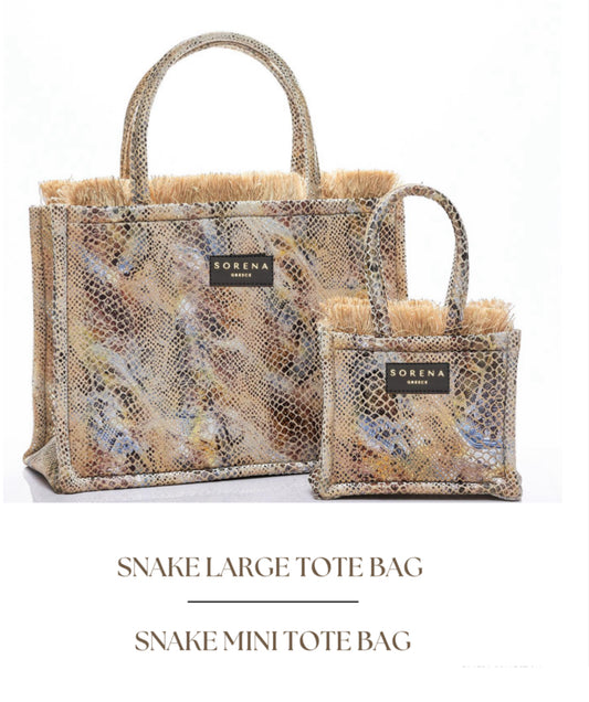 Sorena Snake Mini Greece Tote Bag