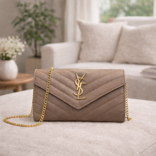 Taupe Inspired Designer Handclutch